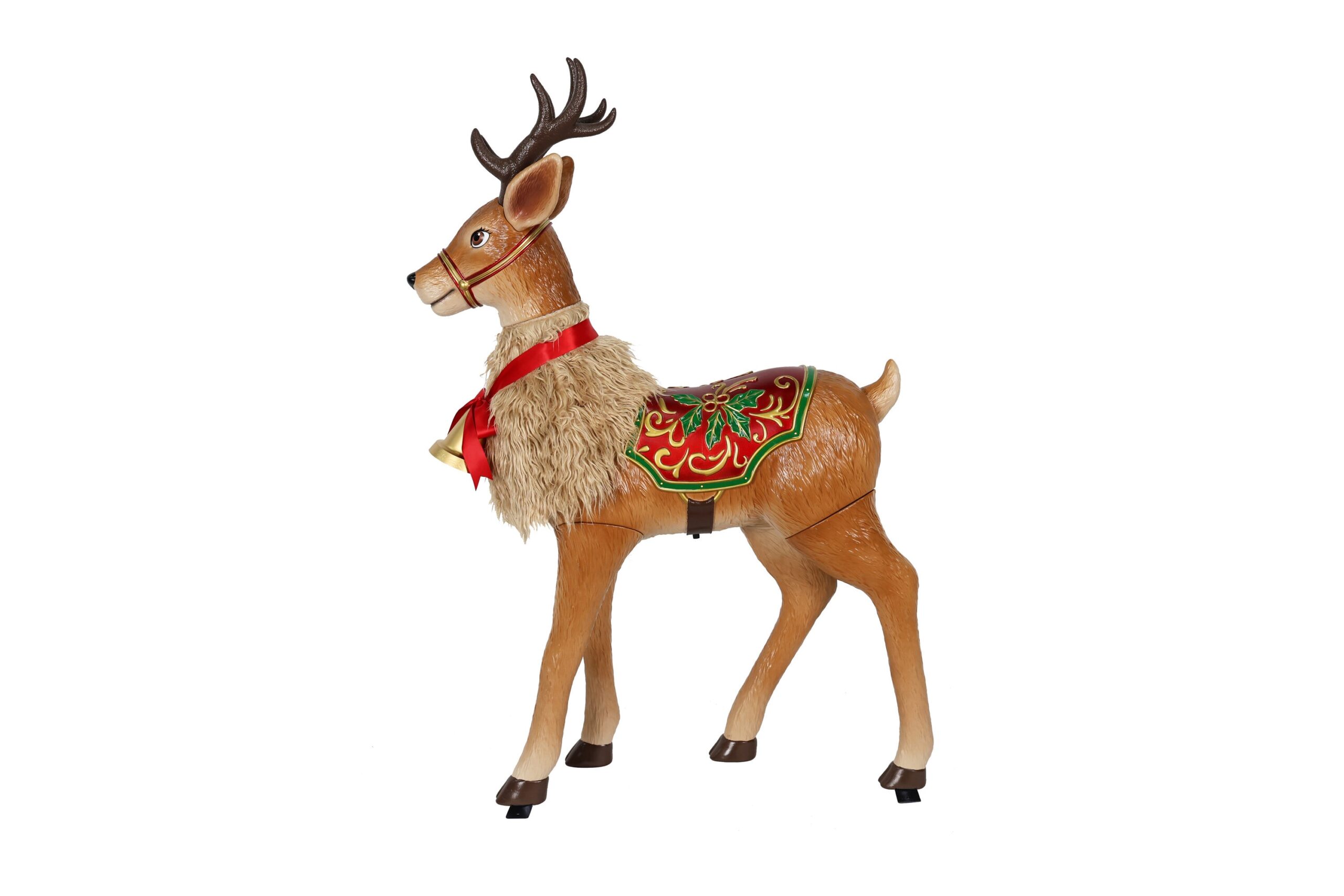 Holiday Living 4.25-ft LED Brown Reindeer Animatronic Christmas Decoration