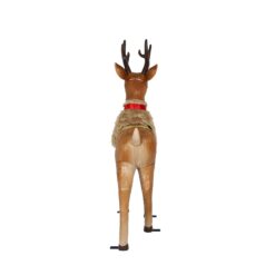 Holiday Living 4.25-ft LED Brown Reindeer Animatronic Christmas Decoration