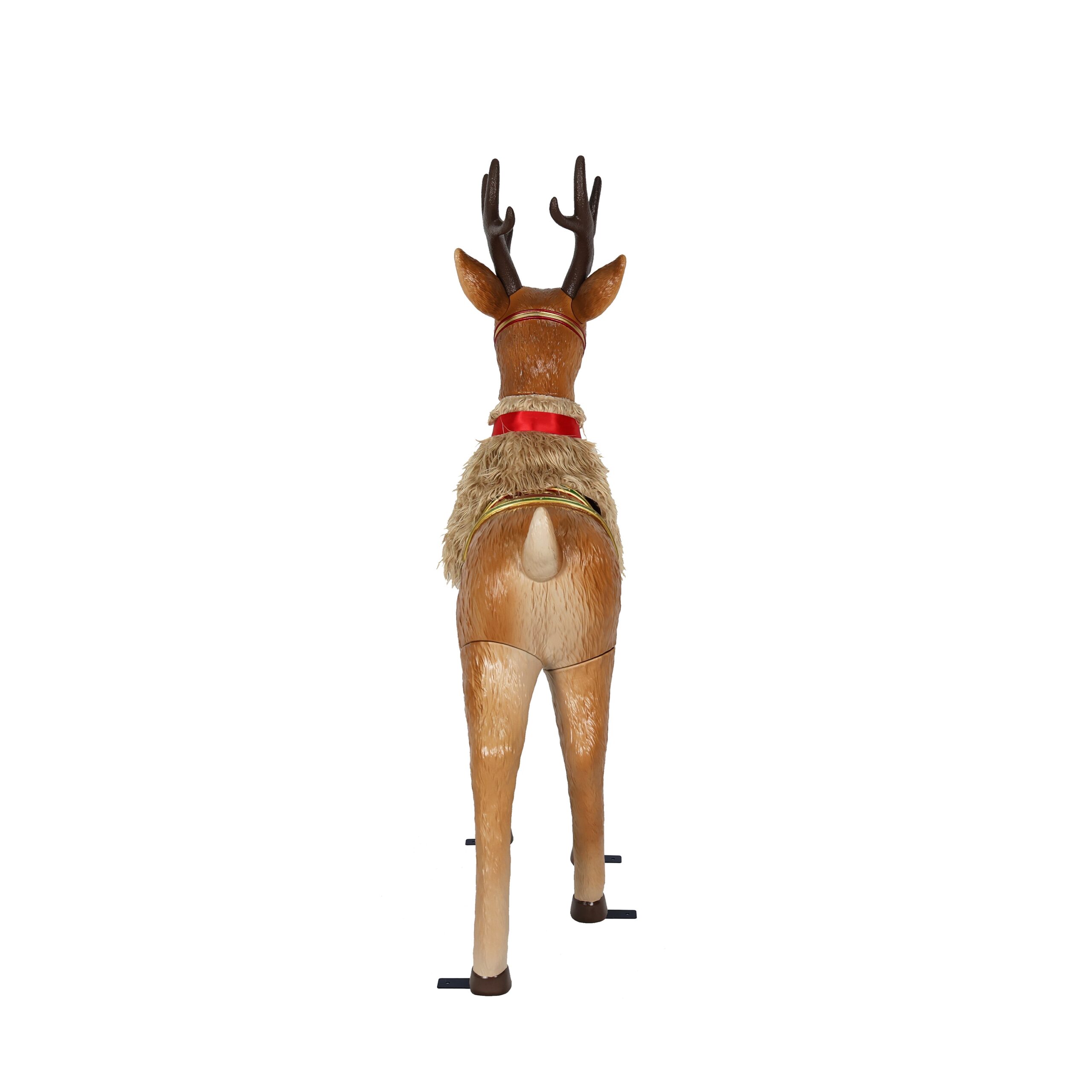 Holiday Living 4.25-ft LED Brown Reindeer Animatronic Christmas Decoration