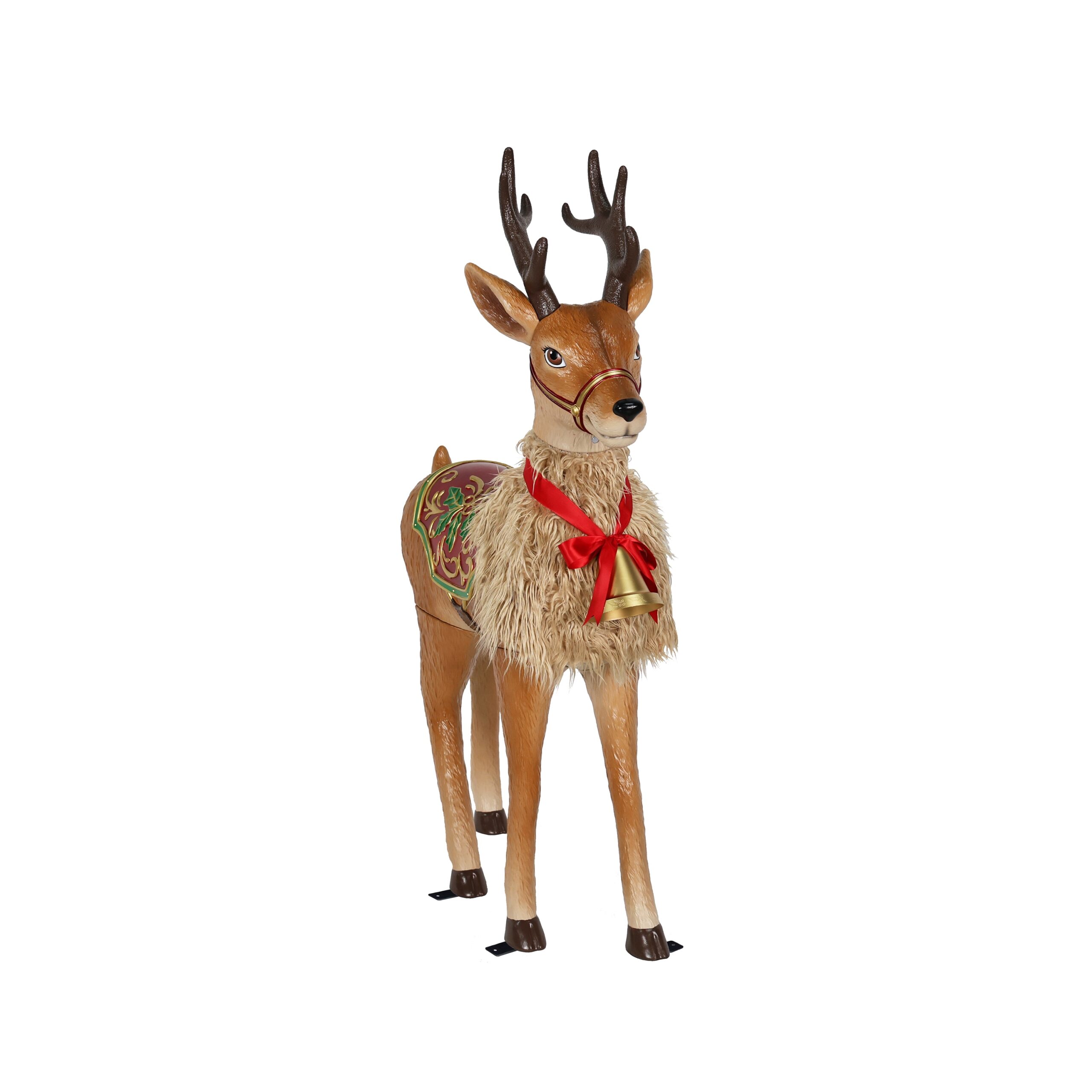 Holiday Living 4.25-ft LED Brown Reindeer Animatronic Christmas Decoration