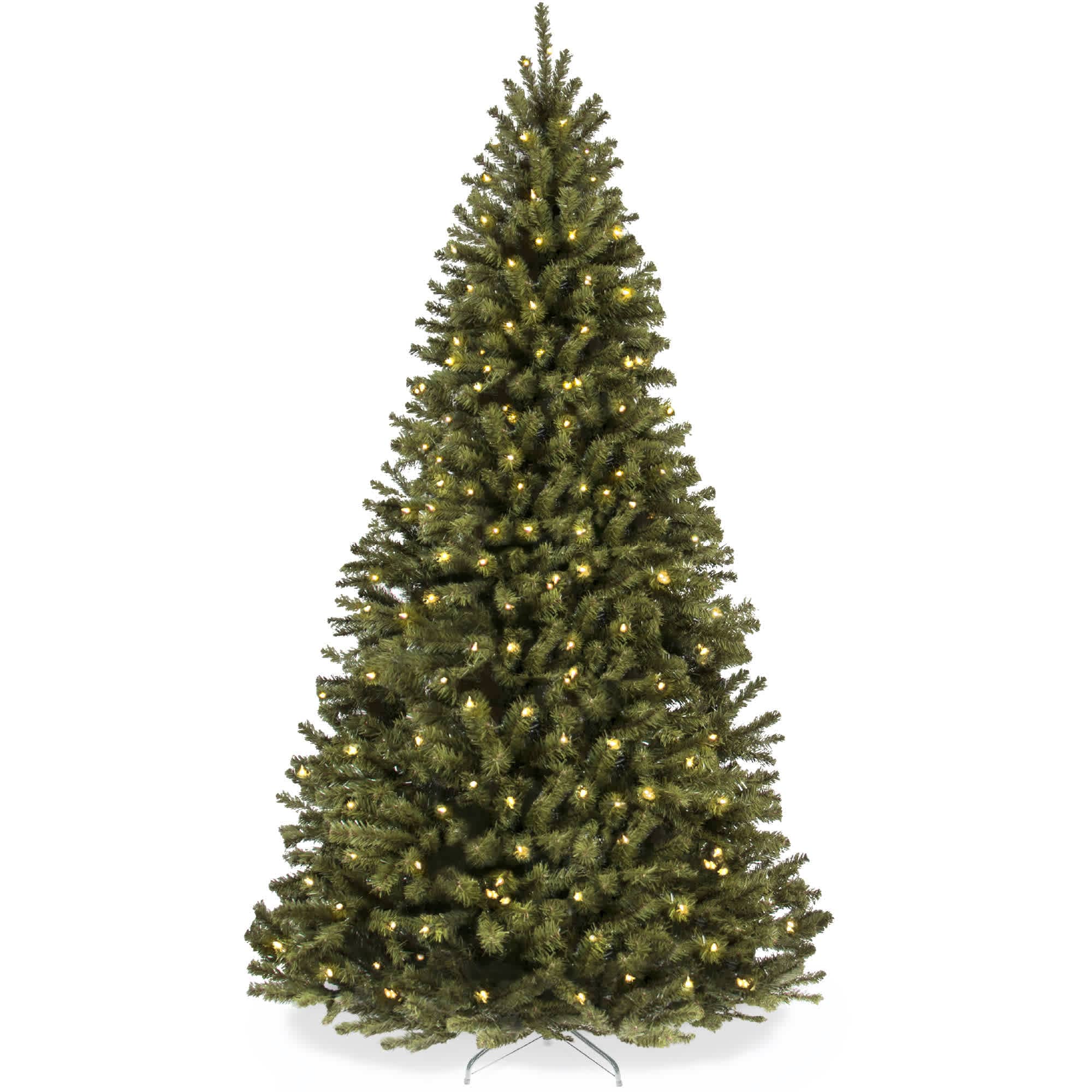Best Choice Products Pre-Lit Spruce Artificial Christmas Tree w/ Easy Assembly Metal Hinges Foldable Base