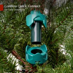Best Choice Products Pre-Lit Cashmere Christmas Tree Premium Semi-Flocked Pre-Decorated Artificial Holiday Décor