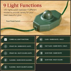 Best Choice Products Pre-Lit Artificial Scotch Pine Pencil Christmas Tree w/ LED Lights Metal Stand