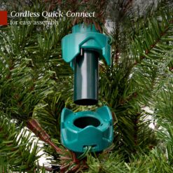 Best Choice Products Pre-Lit Artificial Scotch Pine Pencil Christmas Tree w/ LED Lights Metal Stand