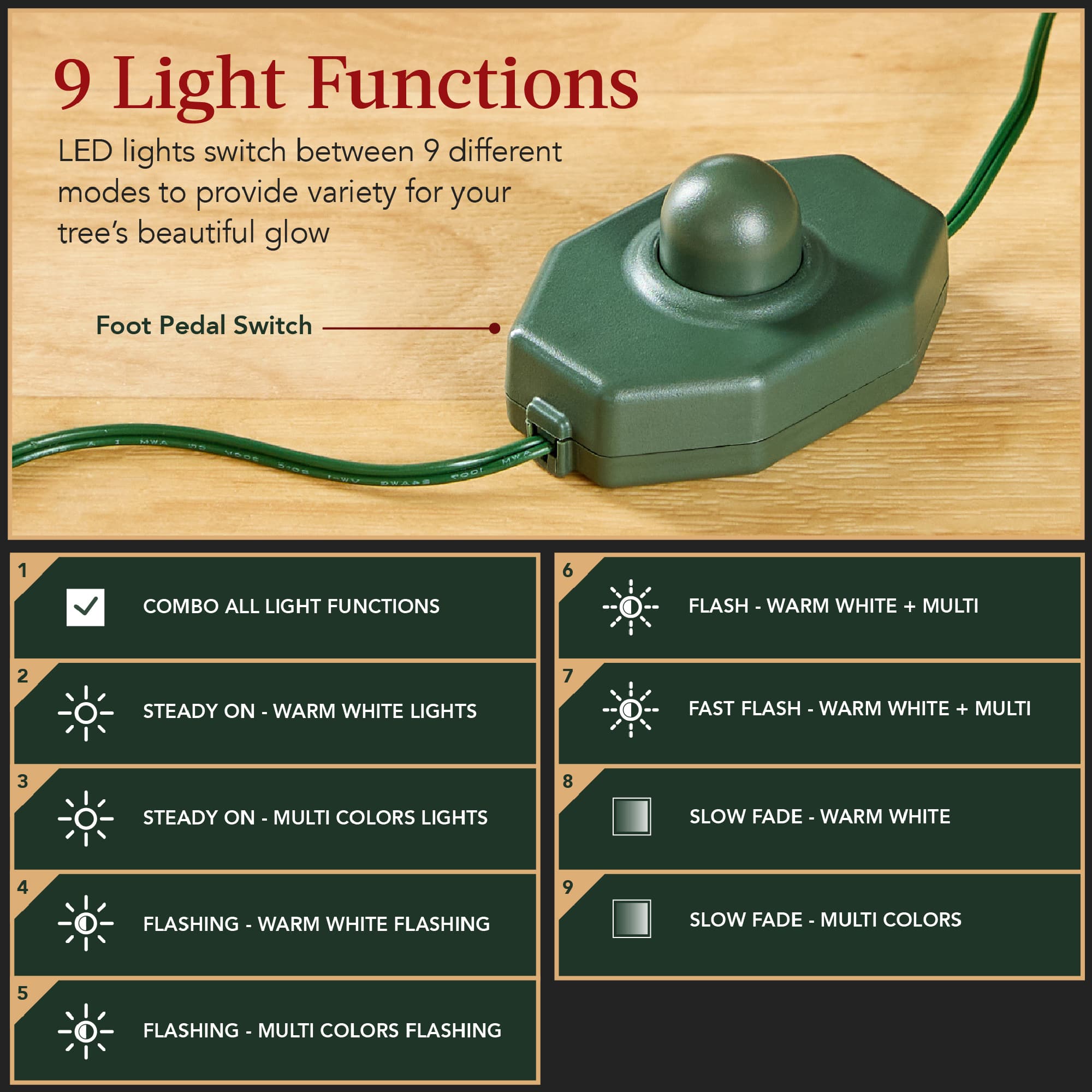 Best Choice Products Pre-Lit Sparse Christmas Tree w/ 2-in-1 LED Lights Cordless Connection