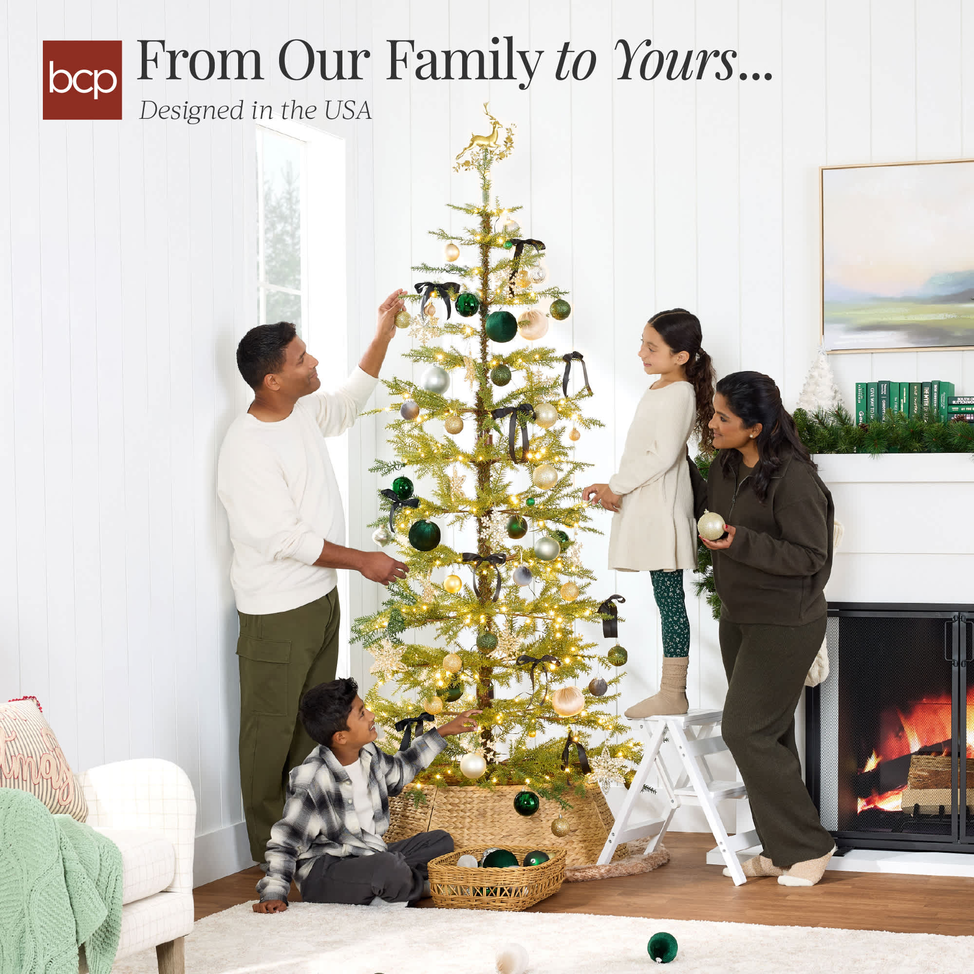 Best Choice Products Pre-Lit Sparse Christmas Tree w/ 2-in-1 LED Lights Cordless Connection