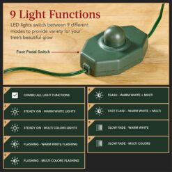 Best Choice Products Pre-Lit Artificial Flocked Slim Aspen Noble Fir Christmas Tree w/ Branch Tips LED Lights