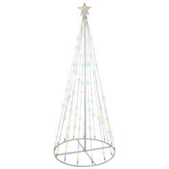 Northlight 72-in Freestanding Christmas tree Yard decoration with Multicolor LED Lights