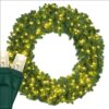 Red Sleigh 48-in Pre-lit Indoor/Outdoor Green Fir Artificial Christmas Wreath