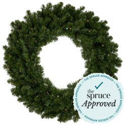 Northlight 96-in Indoor/Outdoor (non powered) Green Pine Artificial Christmas Wreath