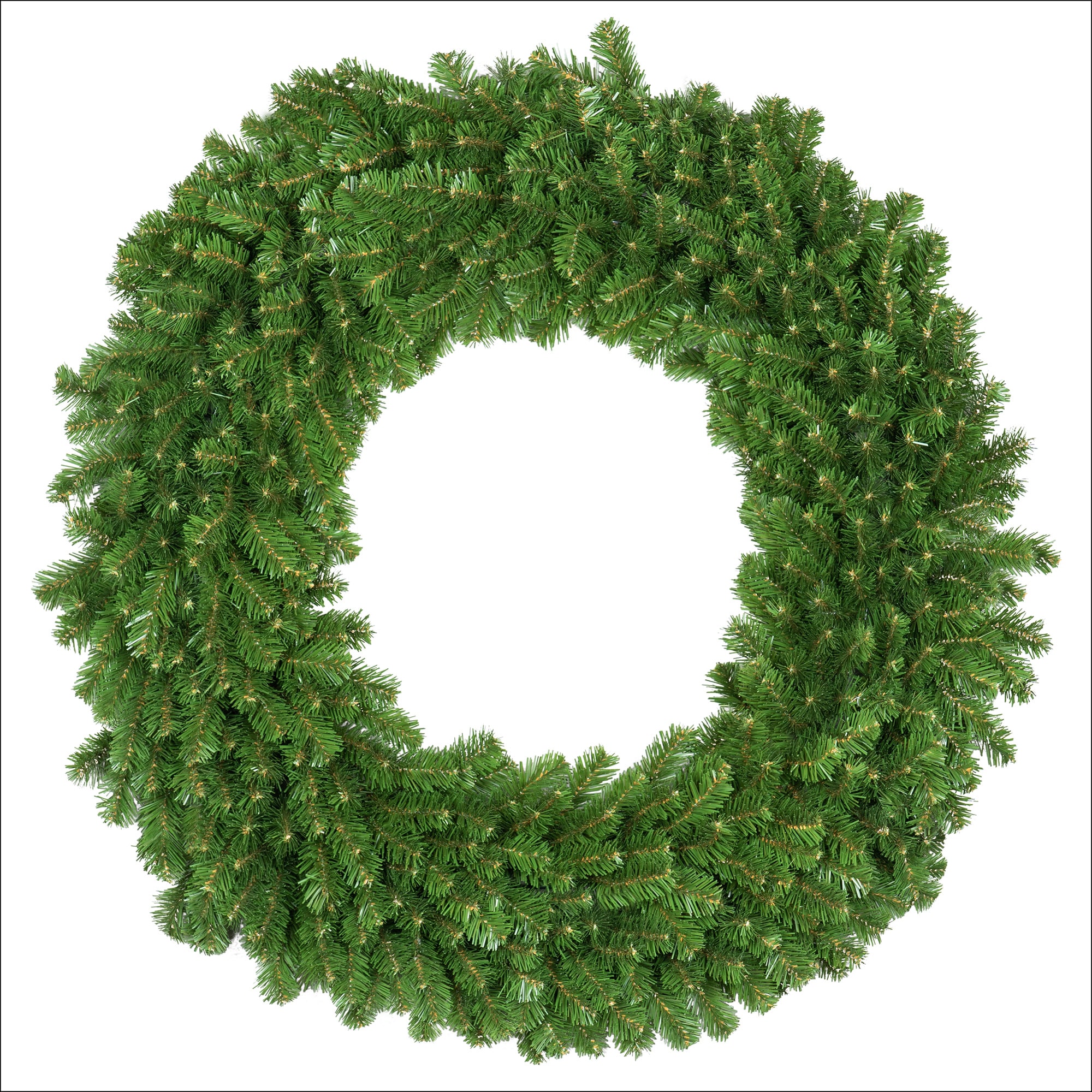 Red Sleigh 48-in Indoor/Outdoor (non powered) Green Fir Artificial Christmas Wreath
