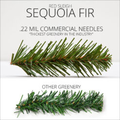 Red Sleigh 48-in Indoor/Outdoor (non powered) Green Fir Artificial Christmas Wreath