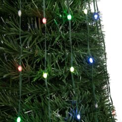 Northlight 72-in Freestanding Christmas tree Yard decoration with White LED Lights