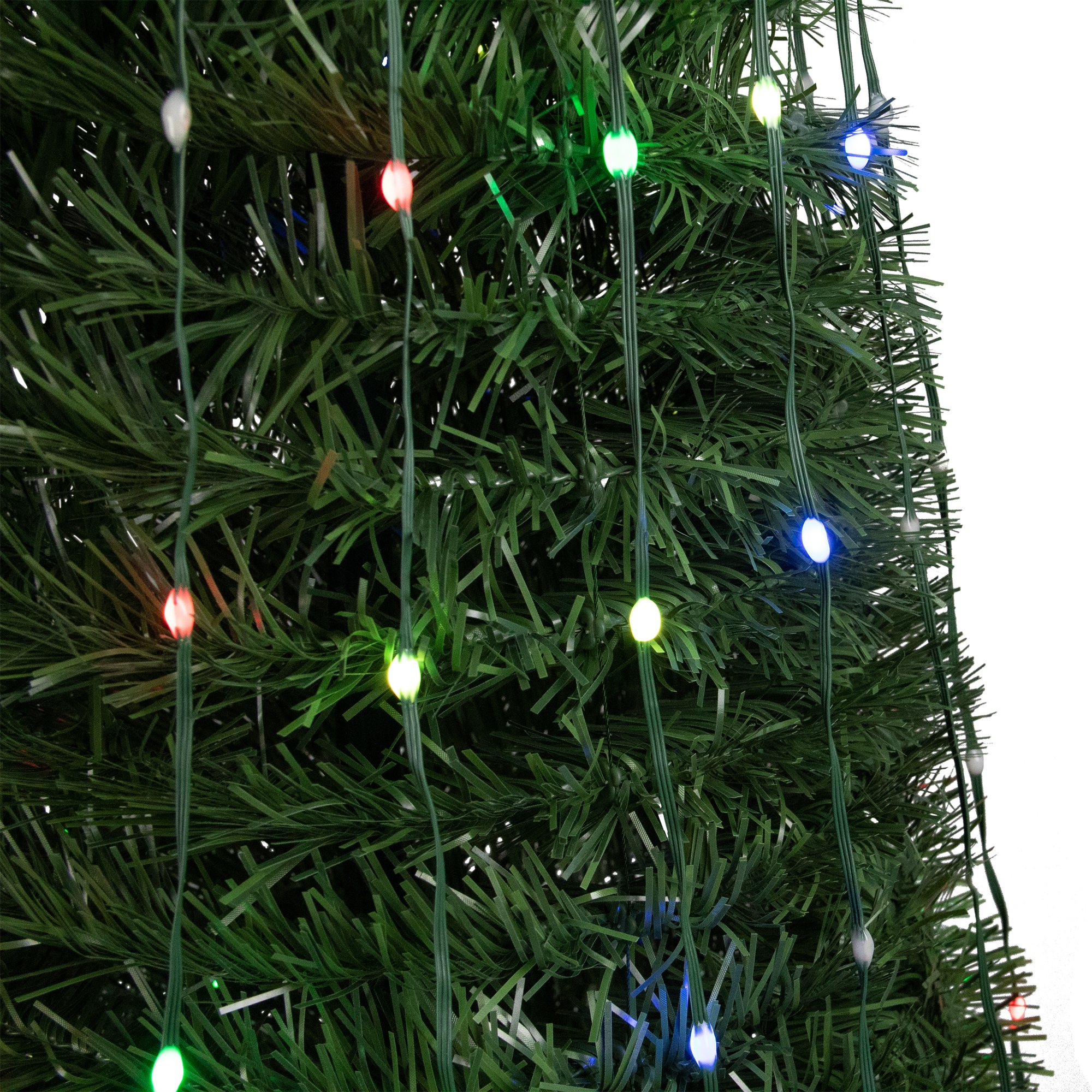 Northlight 72-in Freestanding Christmas tree Yard decoration with White LED Lights
