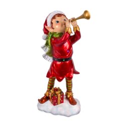 National Tree Company 37.0-in Freestanding Elf Yard decoration with Multicolor LED Lights