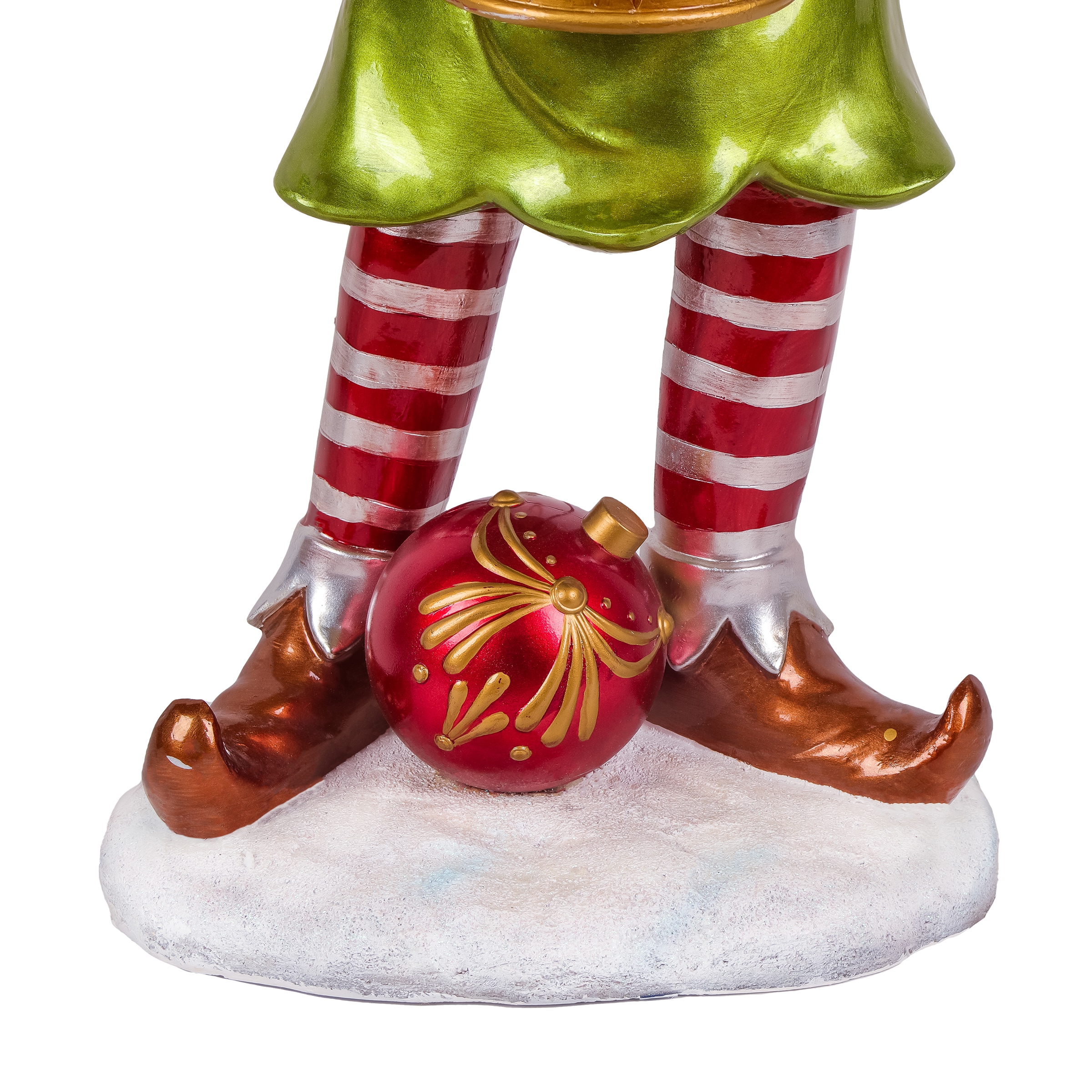 National Tree Company 36.75-in Freestanding Elf Yard decoration with Multicolor LED Lights