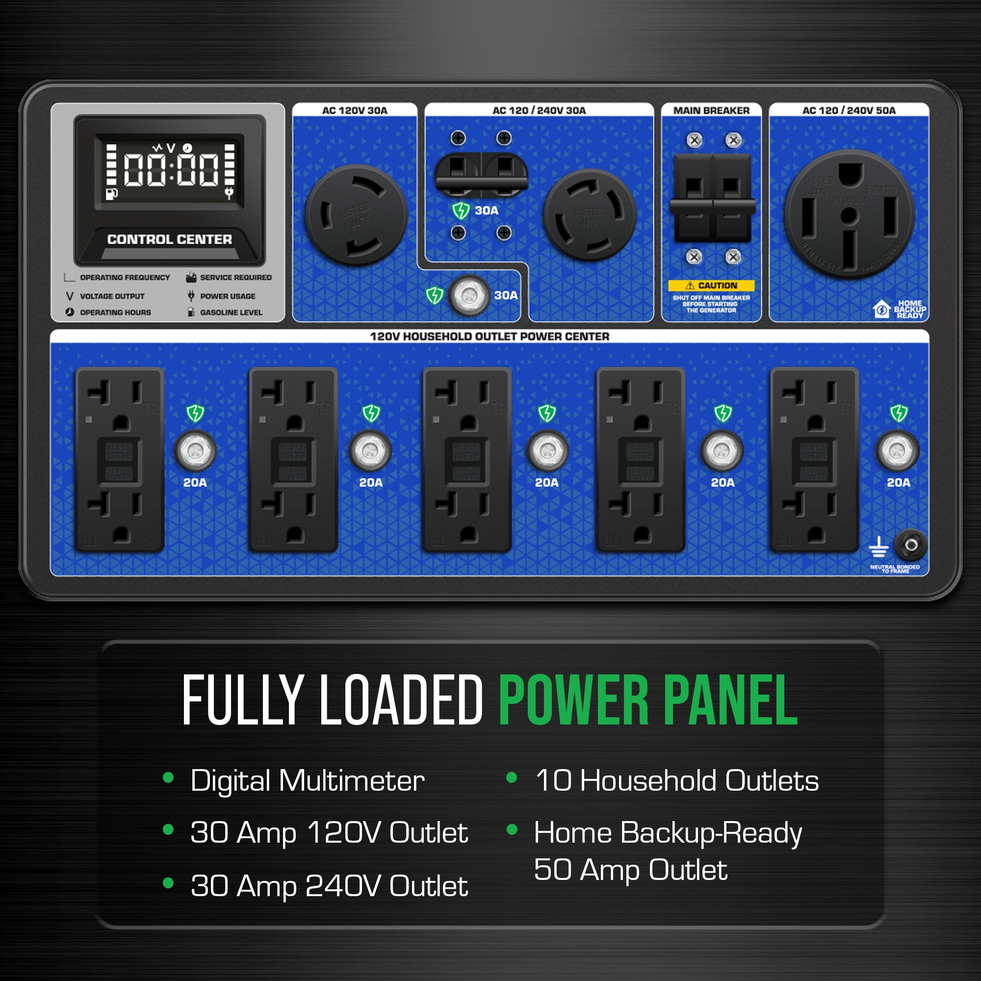 DuroMax HX Series 15000 / 12000 -Watt Dual fuel Portable Generator
