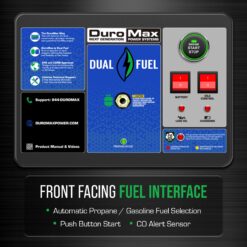 DuroMax HX Series 15000 / 12000 -Watt Dual fuel Portable Generator