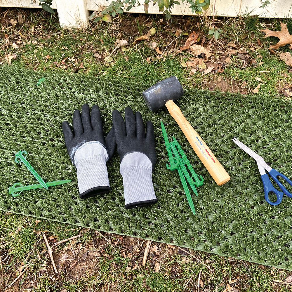DURAGRASS Artificial grass Hybrid Turf Patch 25-ft x 3-ft Artificial Grass