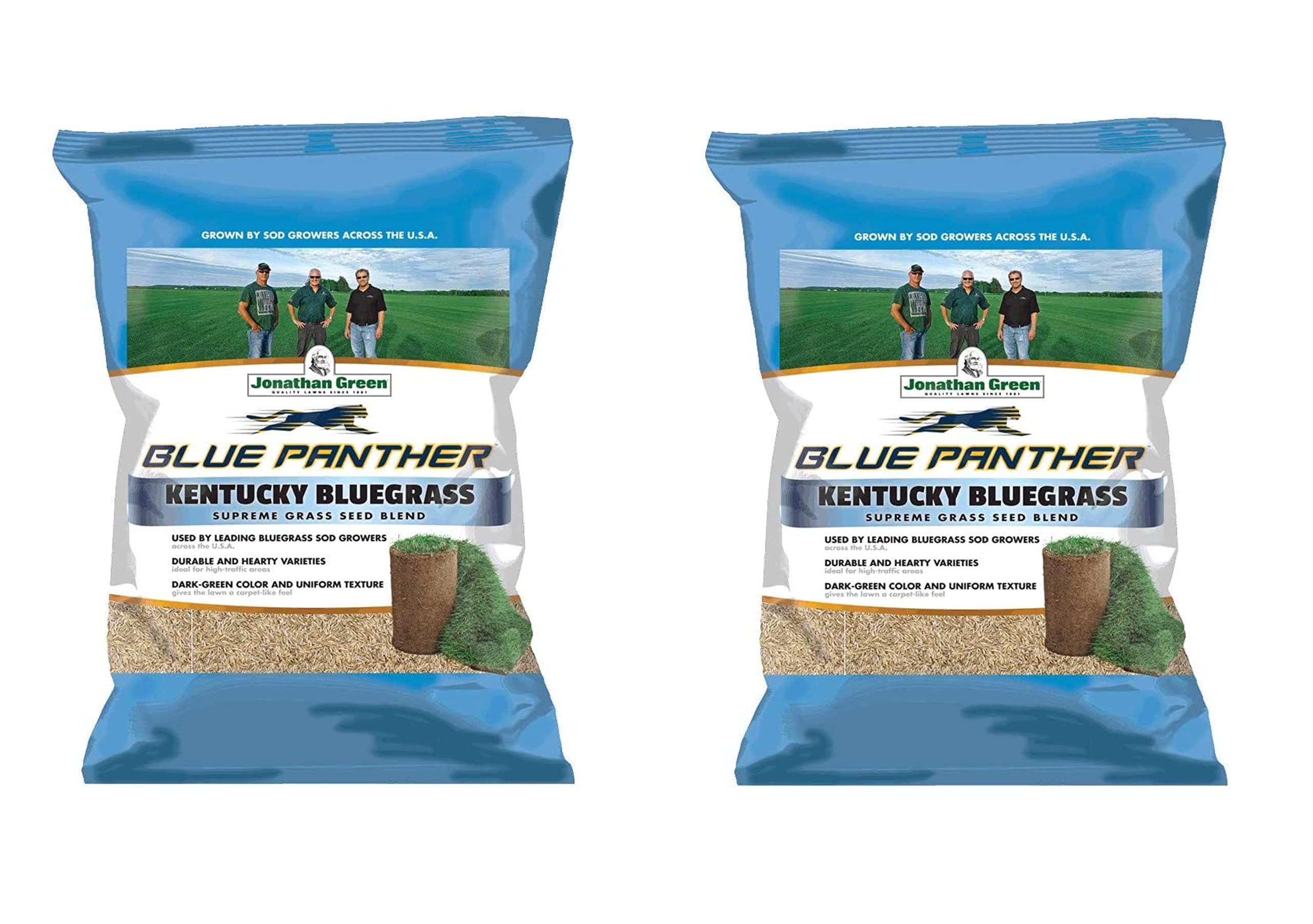Jonathan Green Blue Panther Kentucky Bluegrass Supreme Seed Blend - 25lb Pack of 2