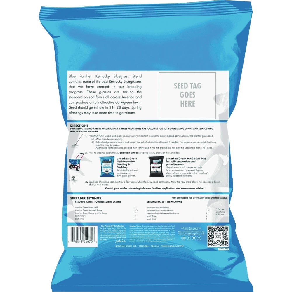 Jonathan Green Blue Panther Kentucky Bluegrass Supreme Seed Blend - 25lb Pack of 2