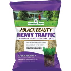 Jonathan Green Black Beauty Heavy Traffic Premium Grass Seed Mixture - 25lb Pack of 4 for Durable Lawns