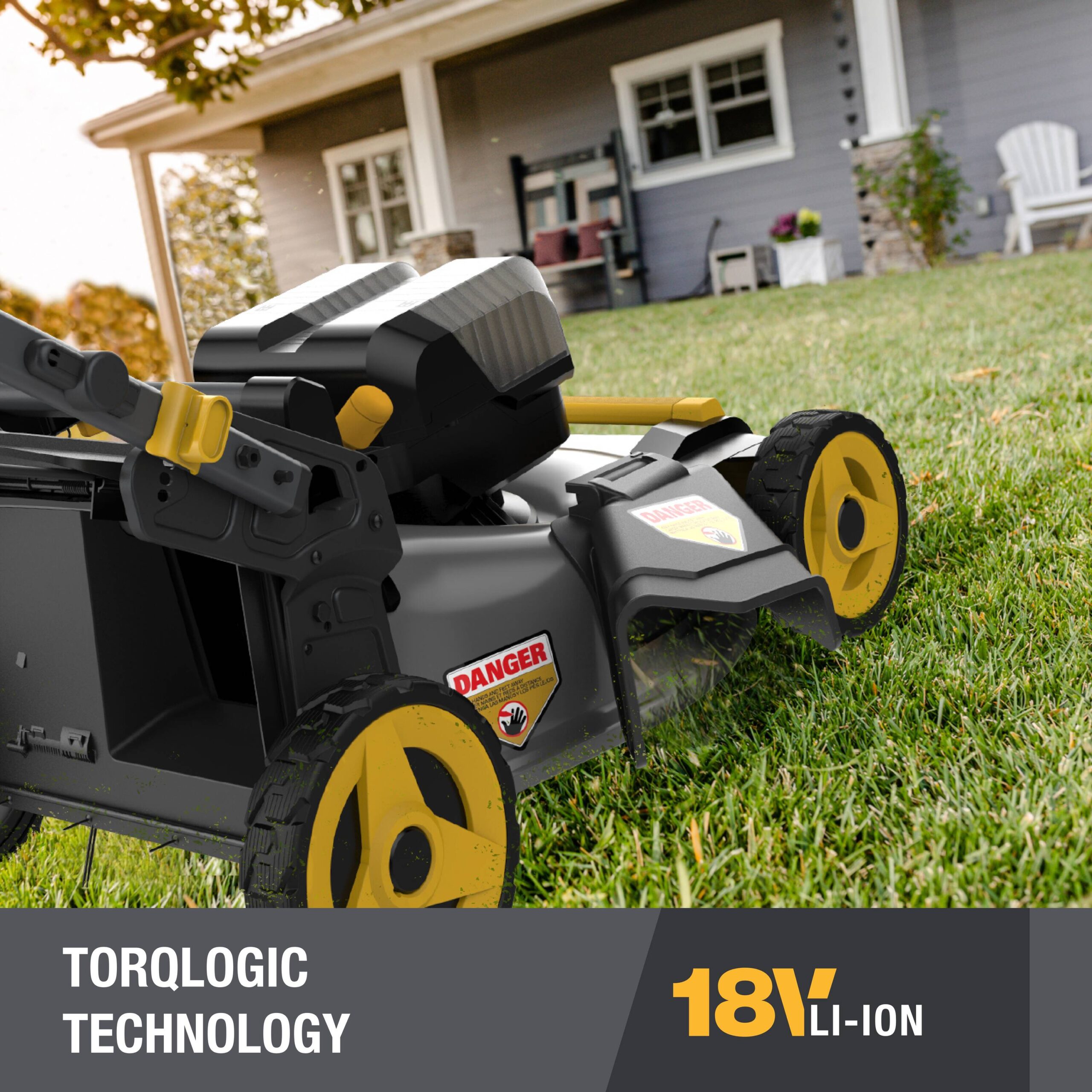 CAT 36-volt, (2 x 18-volt) 8 Ah Batteries 21-in Self Propelled Battery Walk Mower with