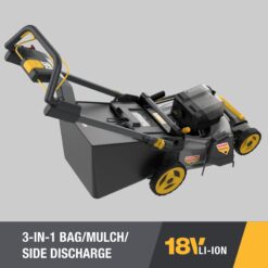 CAT 36-volt, (2 x 18-volt) 8 Ah Batteries 21-in Self Propelled Battery Walk Mower with