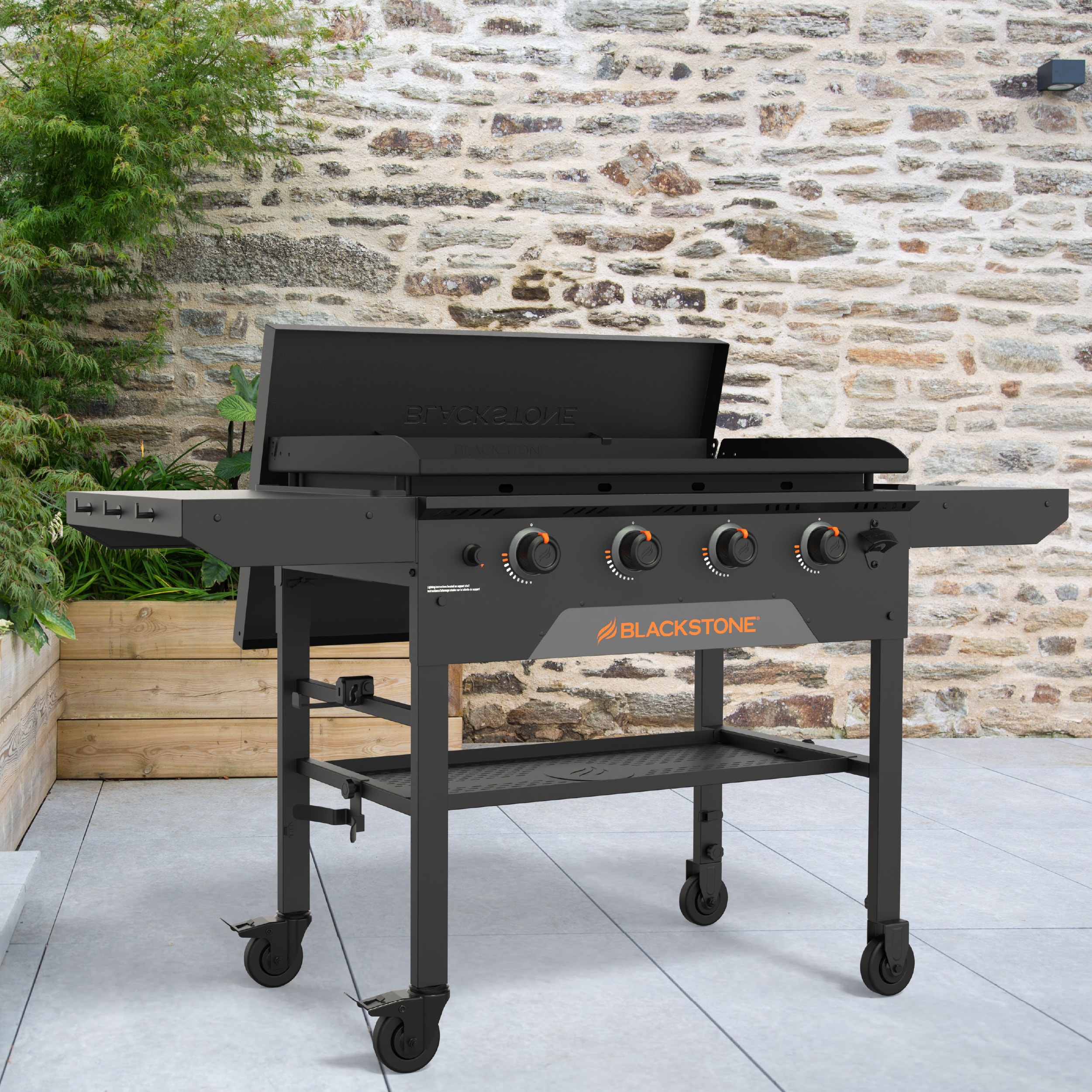 Blackstone 36" Culinary Omnivore Griddle with Hard Cover 4 -Burner Liquid propane Flat Top Grill