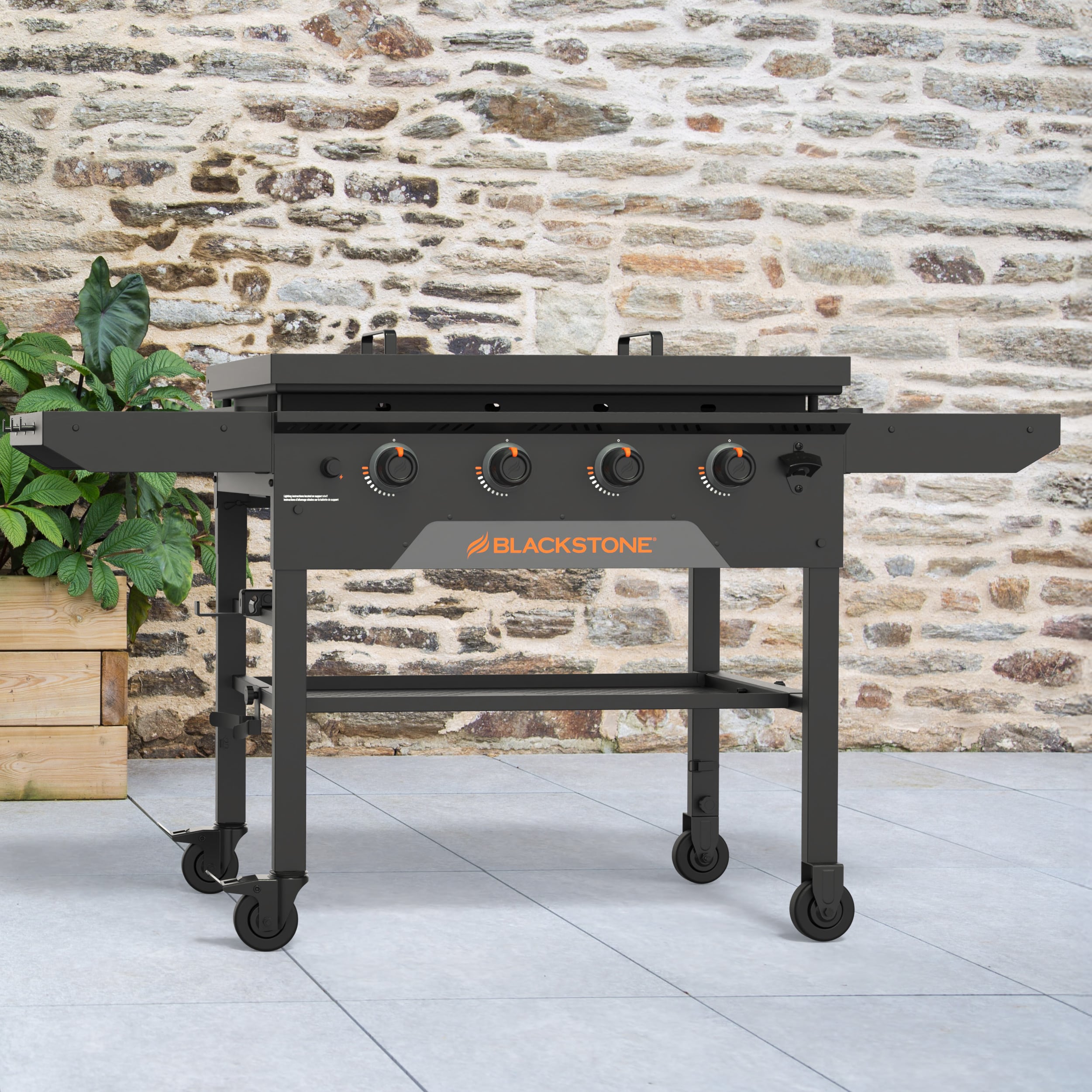 Blackstone 36" Culinary Omnivore Griddle with Hard Cover 4 -Burner Liquid propane Flat Top Grill