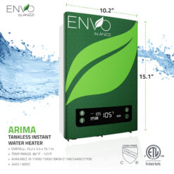 ANZZI ENVO 240-Volt 27-kW-kW 4.8-GPM Point Of Use Tankless Electric Water Heater