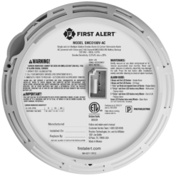First Alert BRK Hardwired (with Battery Backup) Smart Photoelectric Interconnected Combination Smoke and Carbon Monoxide Detector with Voice Alert 6 -Pack