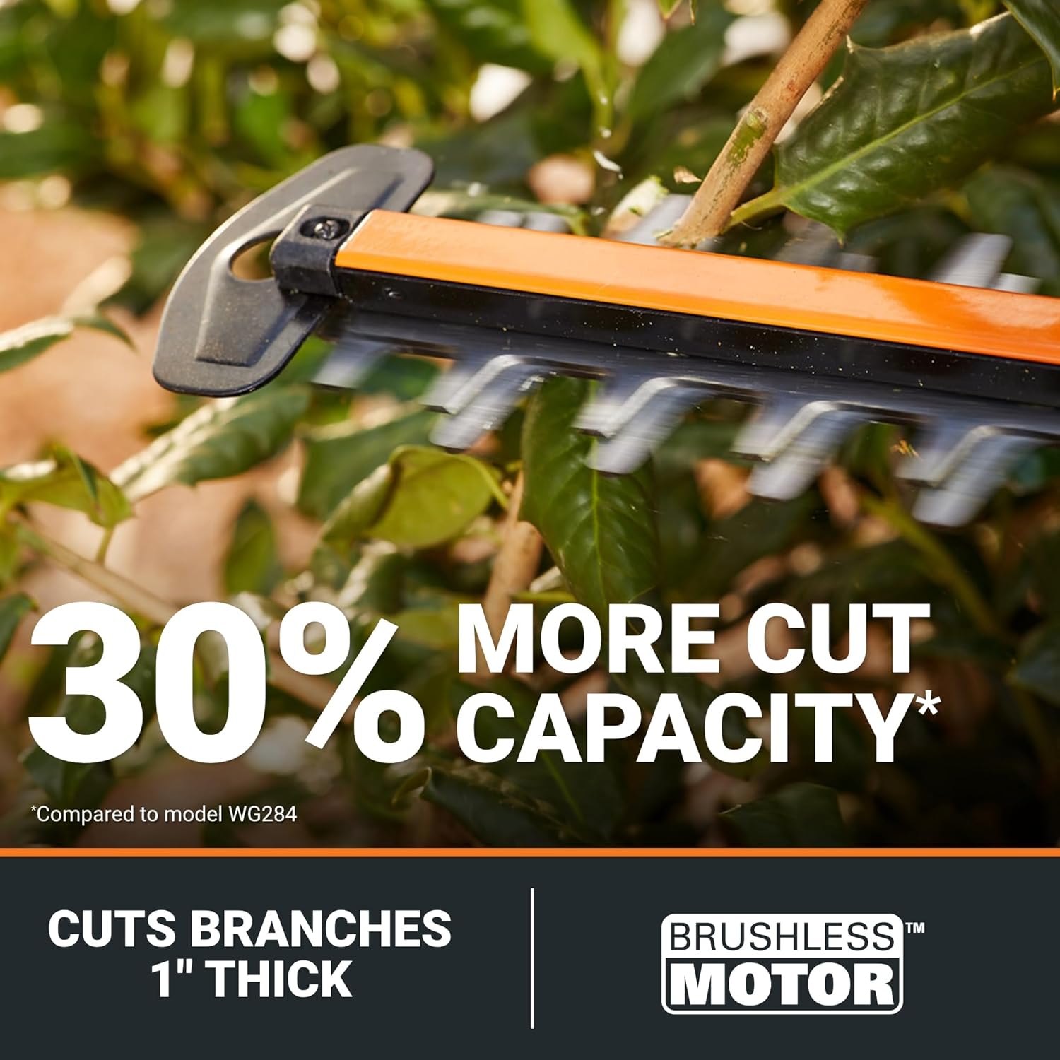 WORX Nitro WG286 24" 40V Cordless Hedge Trimmer, Electric Hedge Trimmer