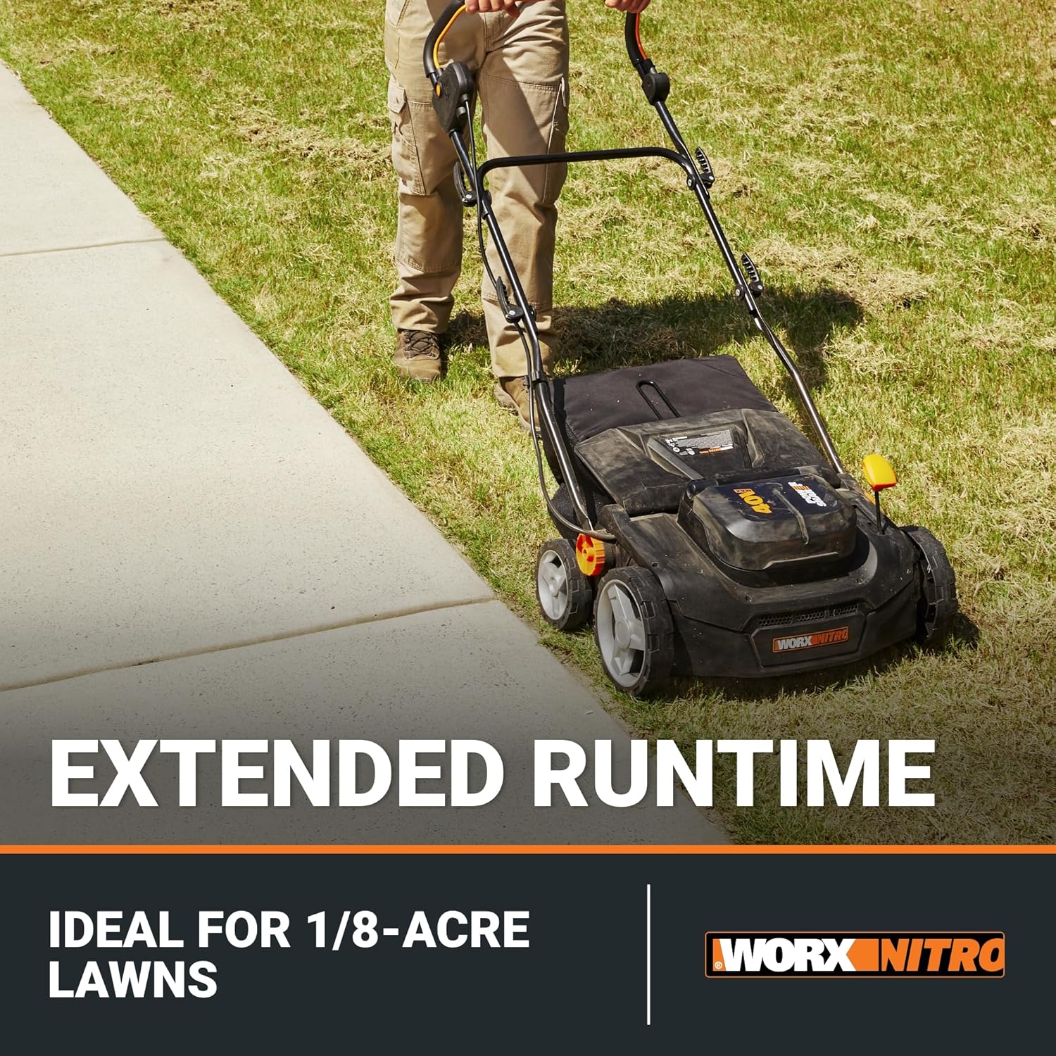 Worx Nitro 40V Cordless 14" Lawn Dethatcher w/ Brushless Motor - 2 Batteries & Charger Included