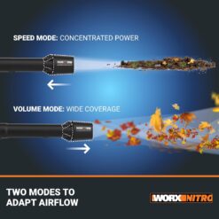 WORX Nitro WG572 80V Cordless Leaf Blower, Backpack Blower with 800CFM & 150MPH, Electric Blower