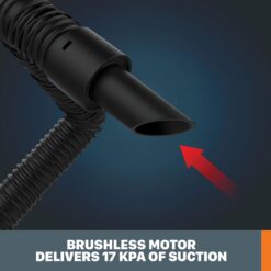 WORX Nitro WX031L 20V 2.1 Gal Cordless Wet/Dry Vacuum, Black