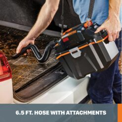 WORX Nitro WX031L 20V 2.1 Gal Cordless Wet/Dry Vacuum, Black