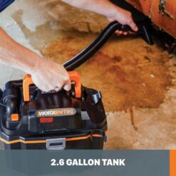 WORX Nitro WX031L 20V 2.1 Gal Cordless Wet/Dry Vacuum, Black