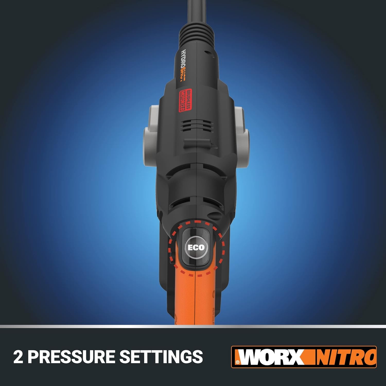 Worx Nitro Hydroshot 20V 710PSI Light-Duty Electric Pressure Washer with Brushless Motor Cordless – Battery & Charger Included
