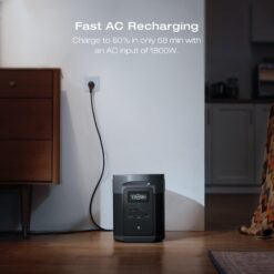 EcoFlow DELTA 2 Max with 800W Alternator Charger 2400 -Watts Portable Power Station