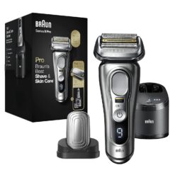 Braun Series 9 Pro 9487cc Electric Razor for Men, Wet & Dry, Rechargeable, Electric Shaver