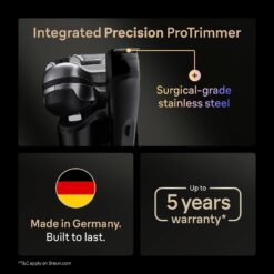 Braun Series 9 PRO+ Electric Shaver, Pro SensoAdapt, 6in1 SmartCare Center, 9660CCPS, Black
