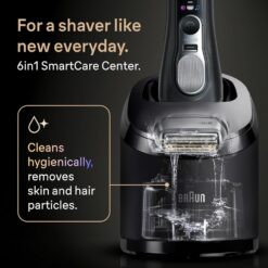 Braun Series 9 PRO+ Electric Shaver, Pro SensoAdapt, 6in1 SmartCare Center, 9660CCPS, Black