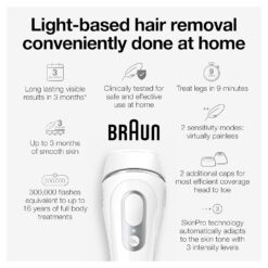 Braun IPL Long-Lasting Hair Removal System for Women and Men, Silk Expert Pro 3 PL3221