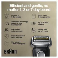 Braun Electric Razor,Waterproof Foil Shaver for Men,Series 9 Pro 9460cc