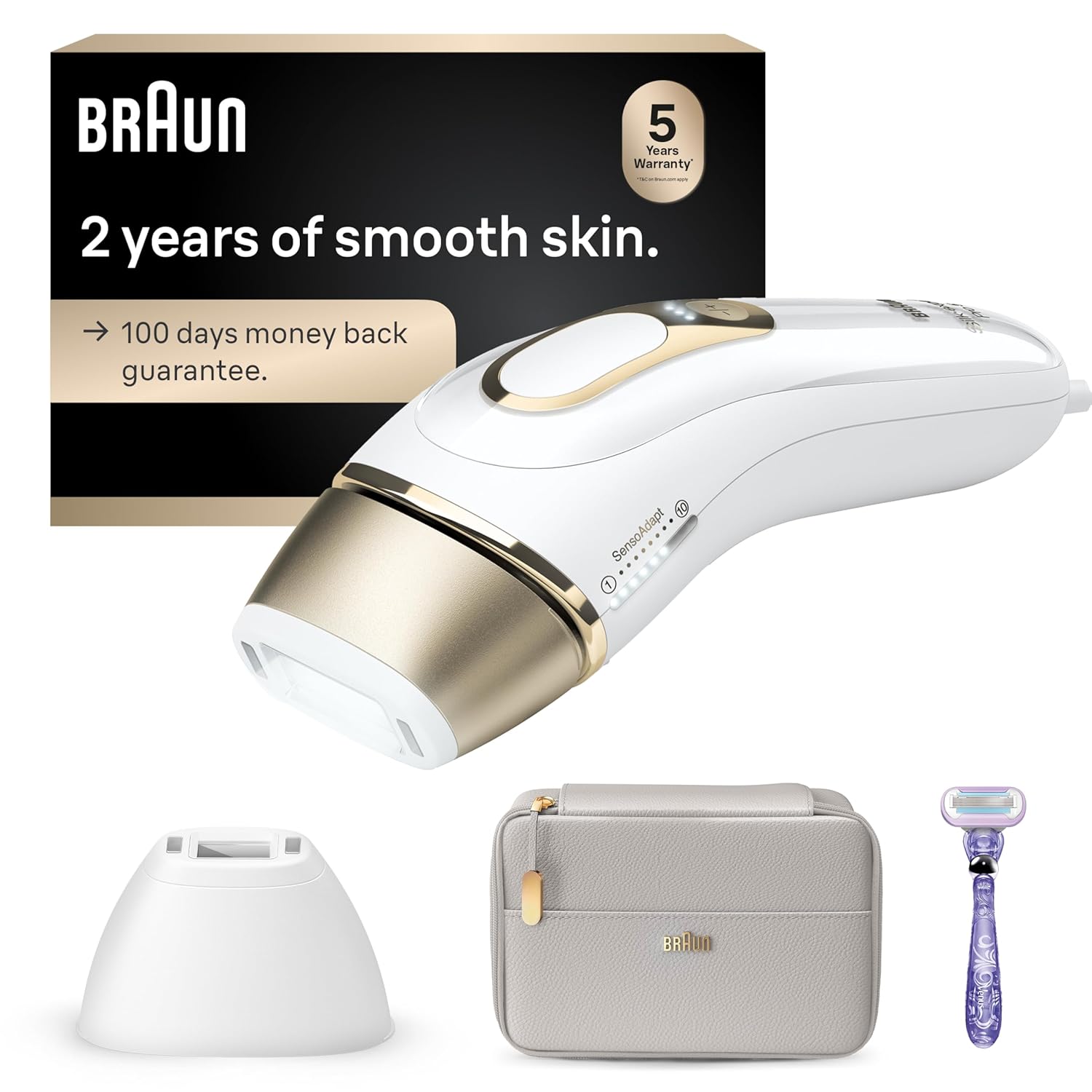 Braun IPL Silk·Expert Pro 5 PL5157 Latest Generation IPL, Permanent Visible Hair Reduction