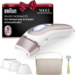 Braun Smart IPL, Skin i·Expert Pro 7: Hair Removal, Permanent Visible Hair Reduction, IPL7387