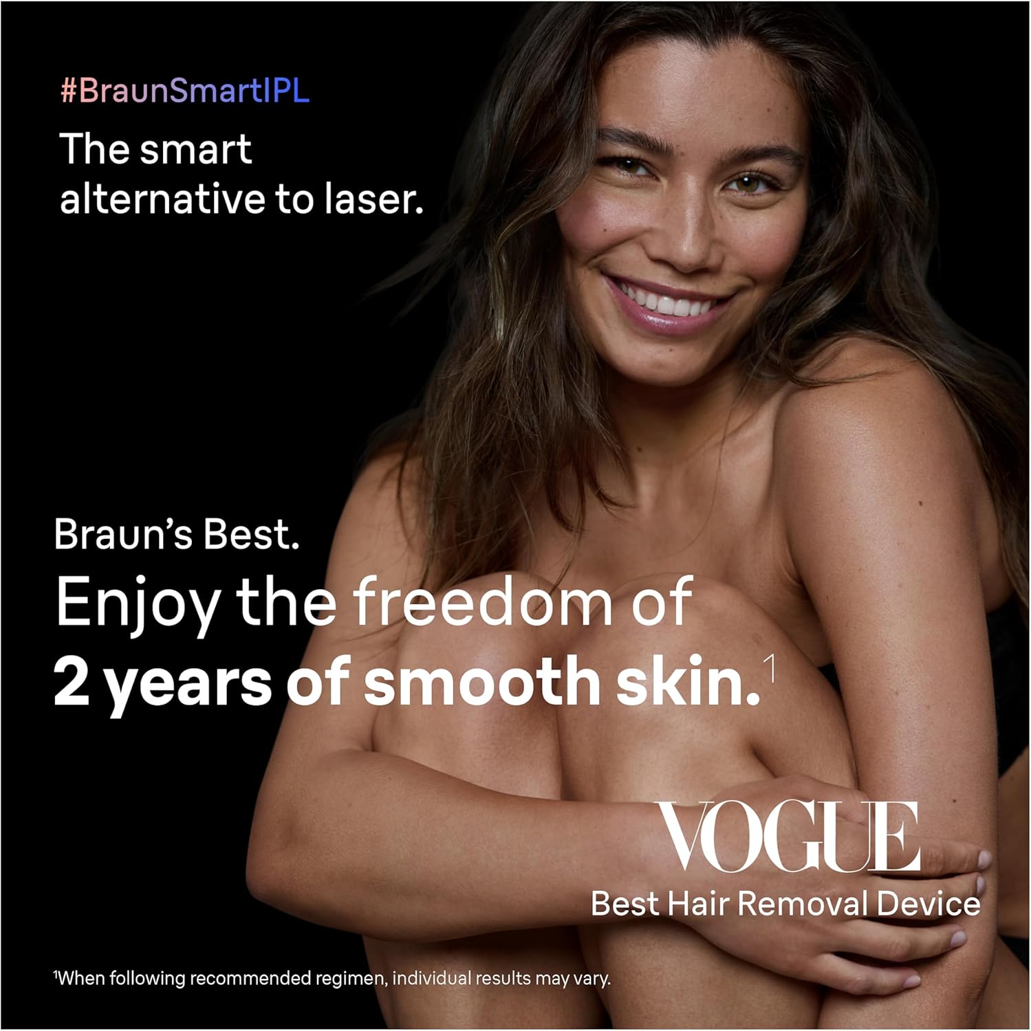 Braun Smart IPL, Skin i·Expert Pro 7: Hair Removal, Permanent Visible Hair Reduction, IPL7387