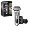 Braun Electric Razor for Men, Waterproof Foil Shaver, Series 9 9390cc, Wet & Dry Shave, with Pop-Up Beard Trimmer, Silver
