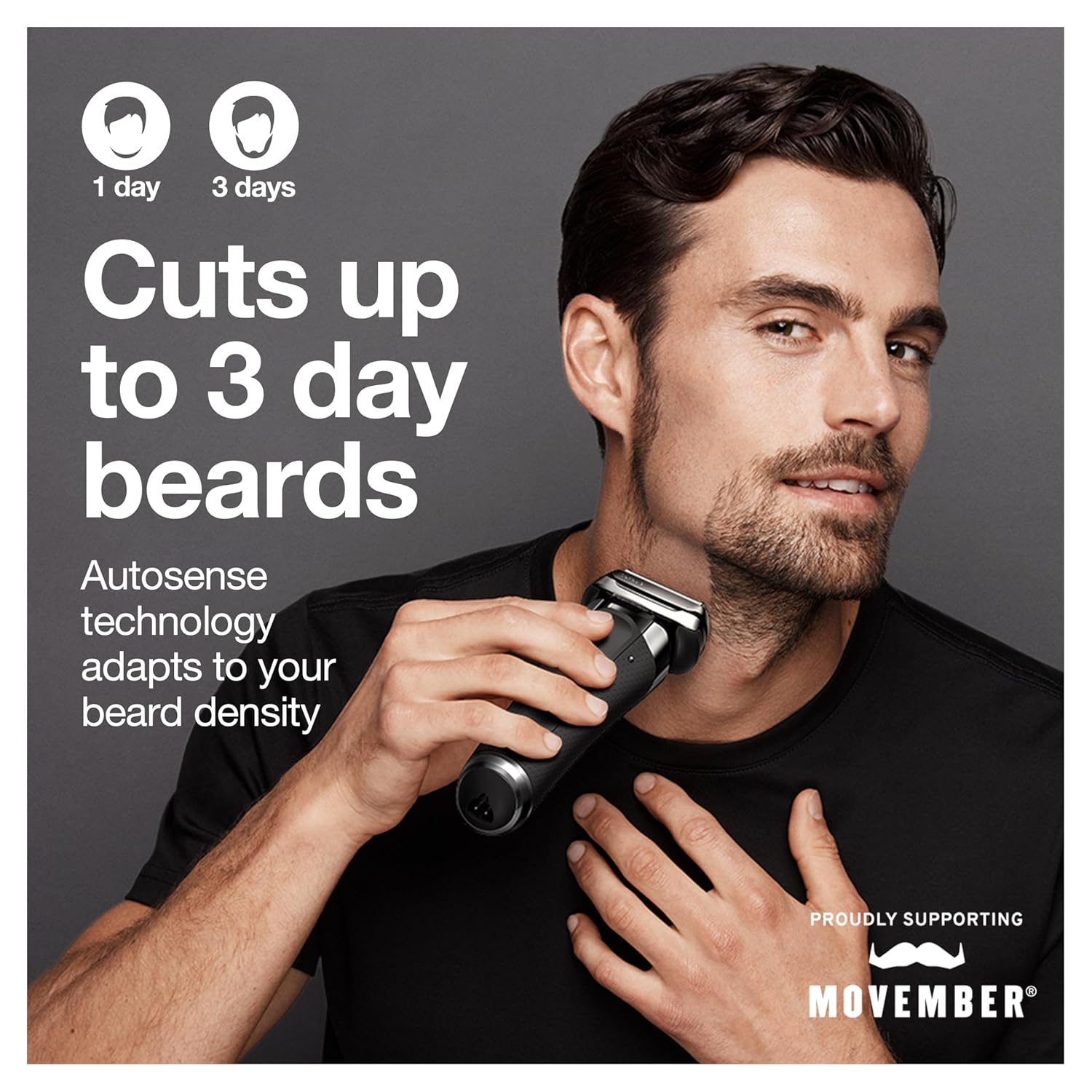 Braun Electric Razor for Men, Waterproof Foil Shaver, Series 9 9390cc, Wet & Dry Shave, with Pop-Up Beard Trimmer, Silver